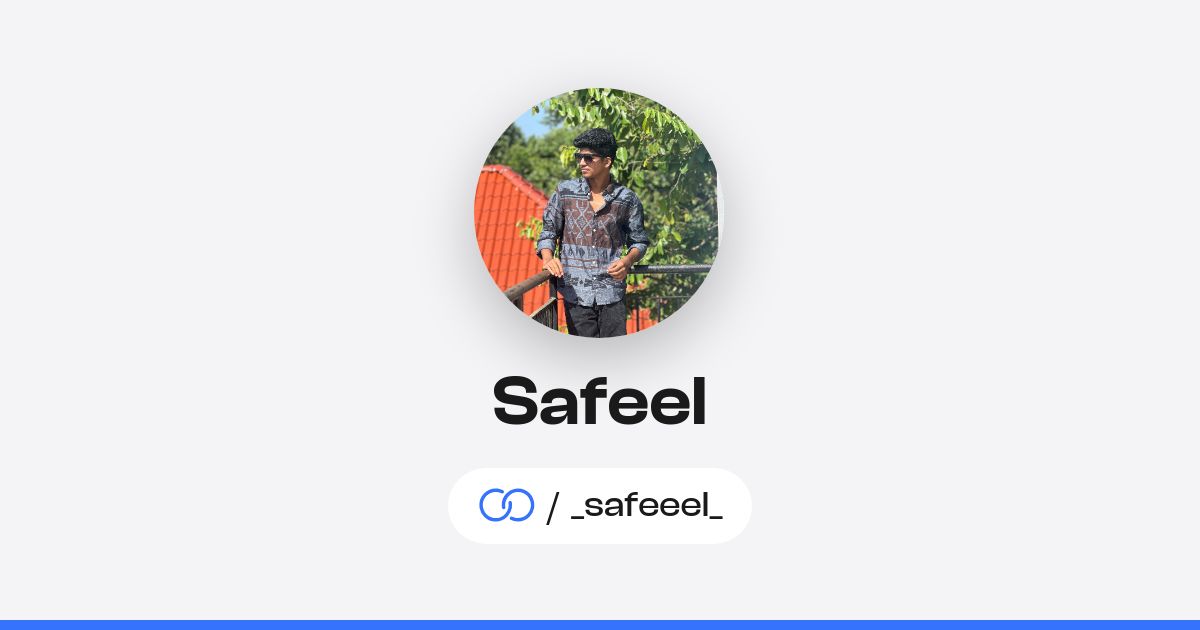 Safeel Safeel (/_safeeel_) · solo.to