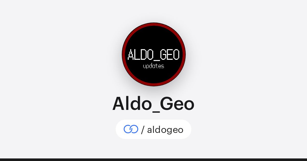 Aldo_Geo (/aldogeo) · solo.to