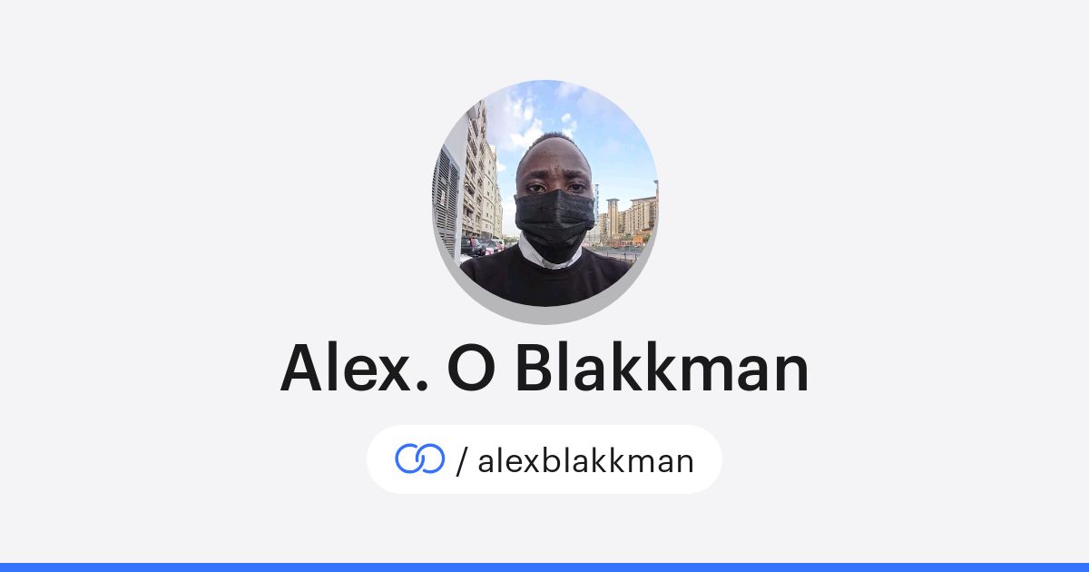 Alex. O Blakkman (/alexblakkman) · solo.to