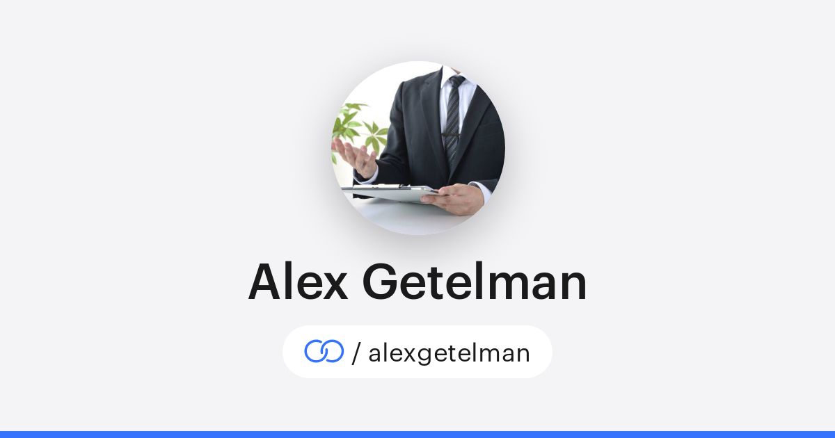 Getelman Perf Alex Getelman (/alexgetelman) · solo.to