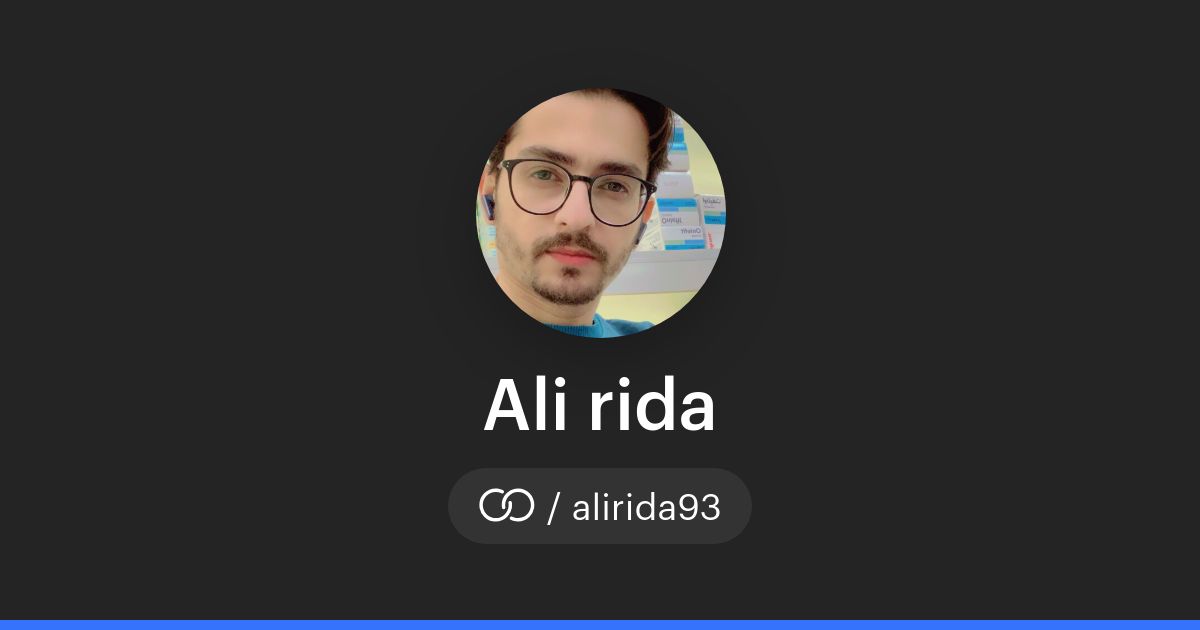 Ali rida (/alirida93) · solo.to