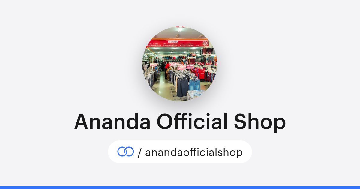 Ananda Official Shop (/anandaofficialshop) · solo.to
