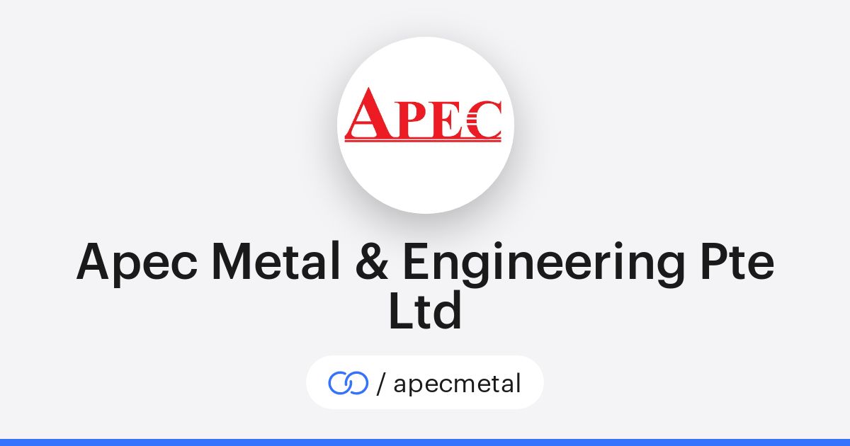 Apec Metal & Engineering Pte Ltd (/apecmetal) · solo.to