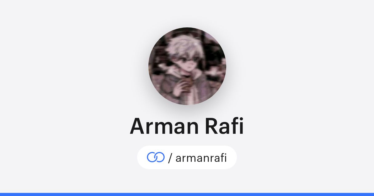 Aman Rafi Arman Rafi (/armanrafi) · solo.to