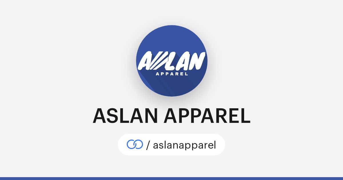 ASLAN APPAREL (/aslanapparel) · solo.to