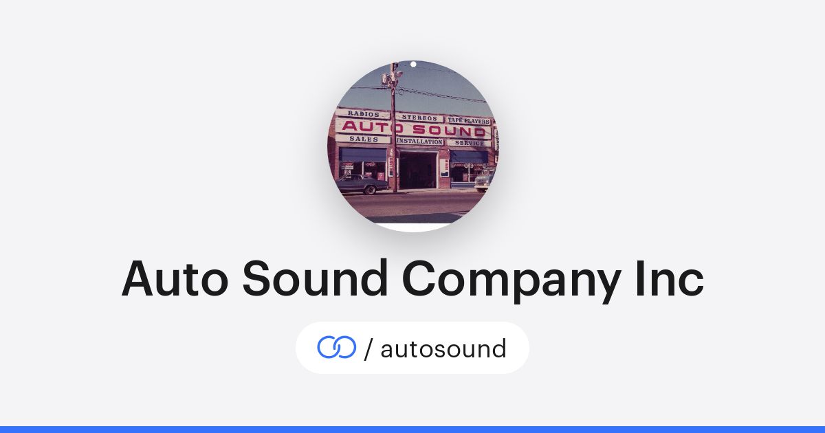 Aa Auto Sound Auto Sound Company Inc (/autosound) · solo.to