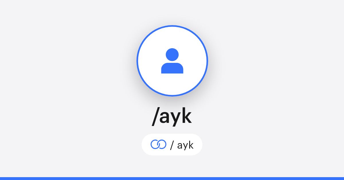 /ayk · solo.to