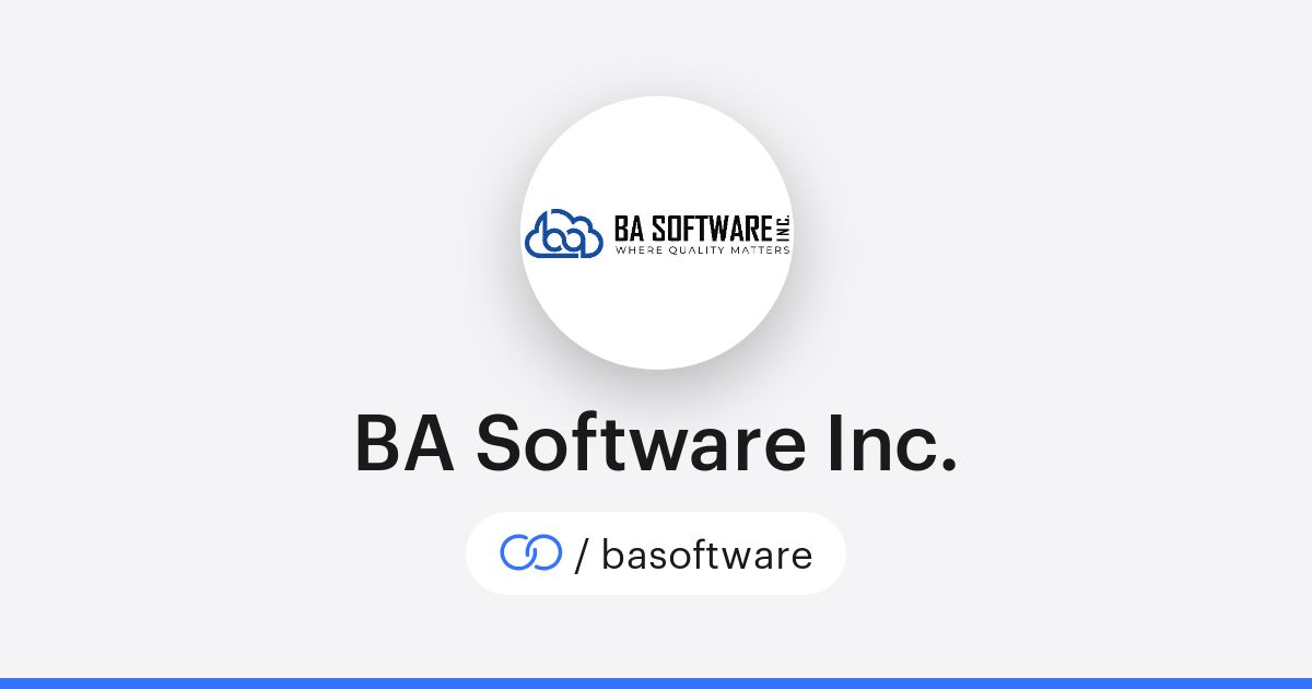 BA Software Inc. (/basoftware) · solo.to