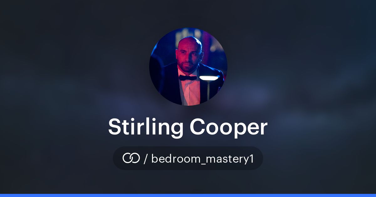 Stirling Cooper (/bedroom_mastery1) · solo.to