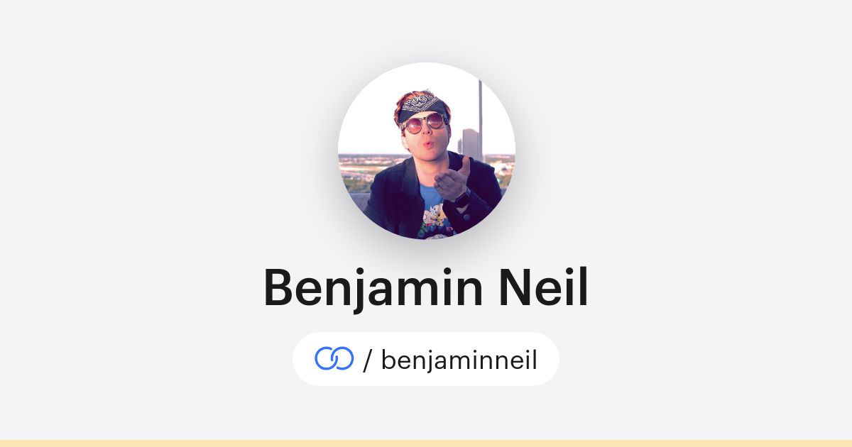 Benjamin Neil (/benjaminneil) · solo.to