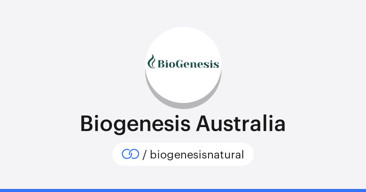 Biogenesis Australia (/biogenesisnatural) · solo.to