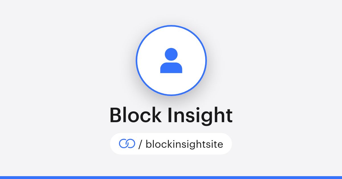 The Insight Block Photo Block Insight (/blockinsightsite) · solo.to