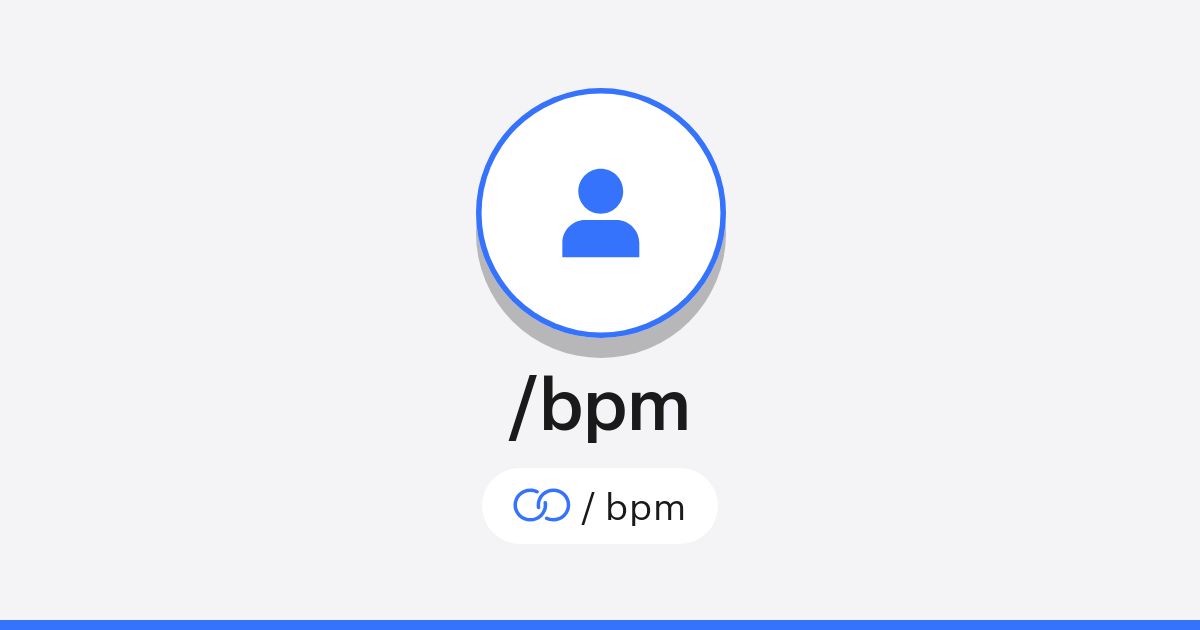 /bpm · solo.to