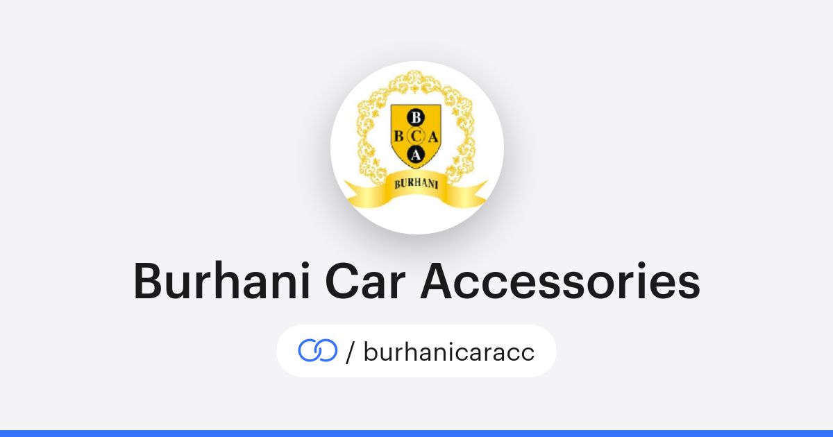 Burhani Car Accessories (/burhanicaracc) · solo.to