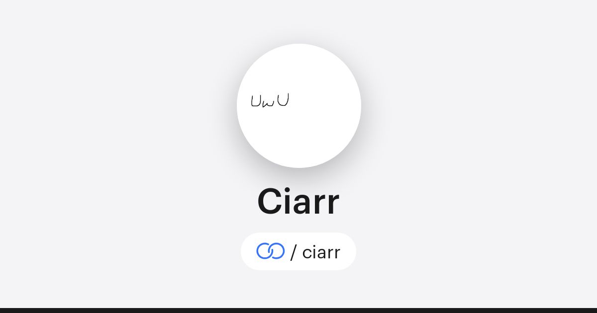 Ciarr (/ciarr) · solo.to