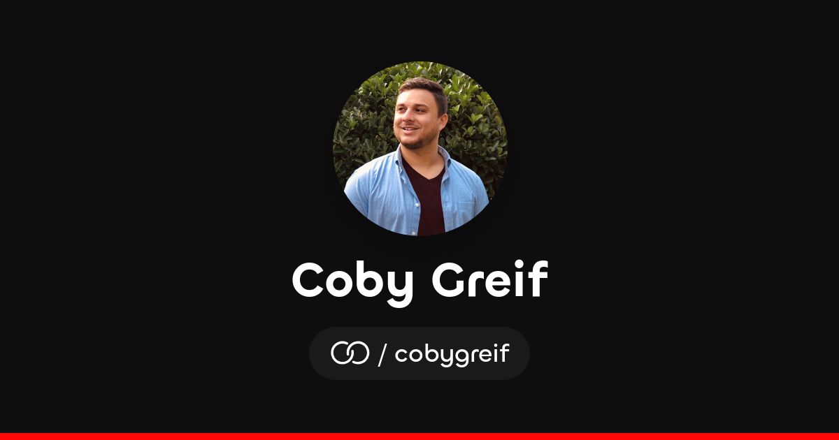 Coby Greif (/cobygreif) · solo.to