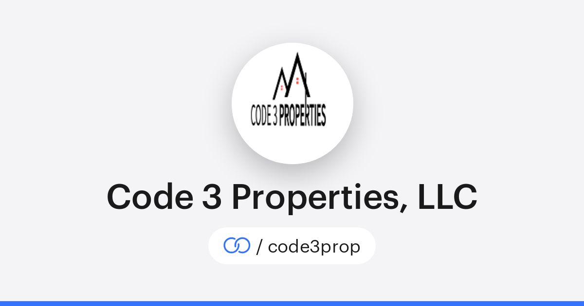 Code 3 Properties, LLC (/code3prop) · solo.to