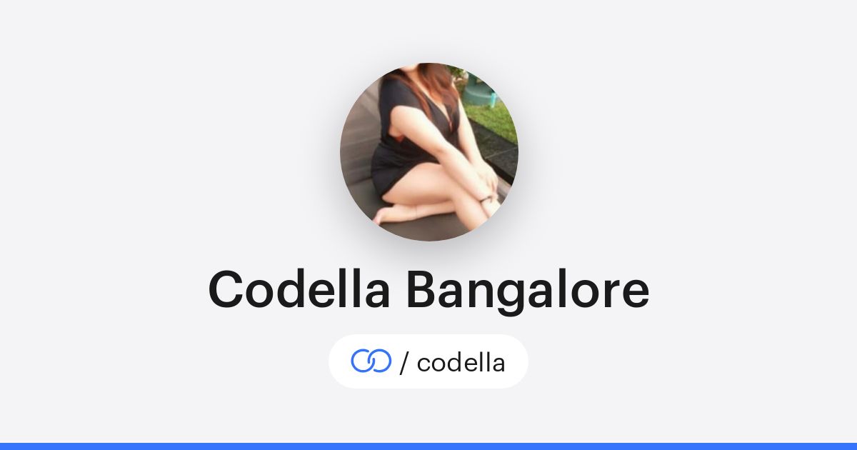 Codella Bangalore (/codella) · solo.to