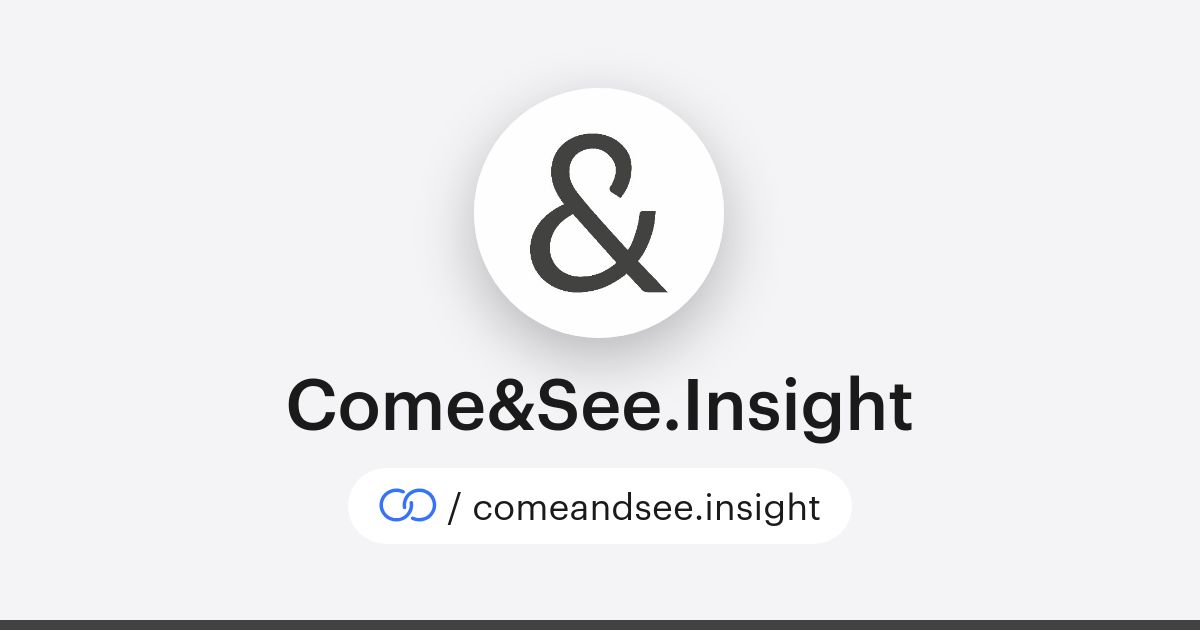 Come&See.Insight (/comeandsee.insight) · solo.to