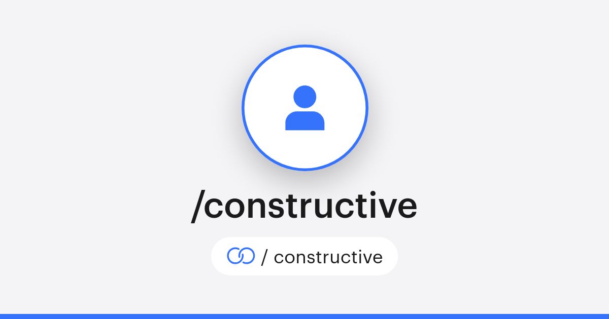 Constrctive /constructive · solo.to