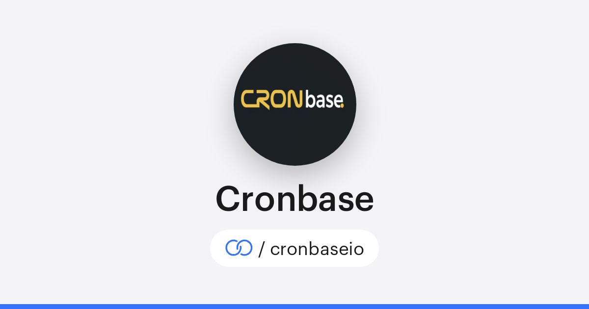Cronbase (/cronbaseio) · solo.to