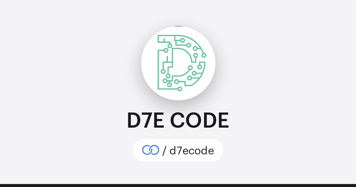 D Code 7.pdf D7E CODE (/d7ecode) · solo.to