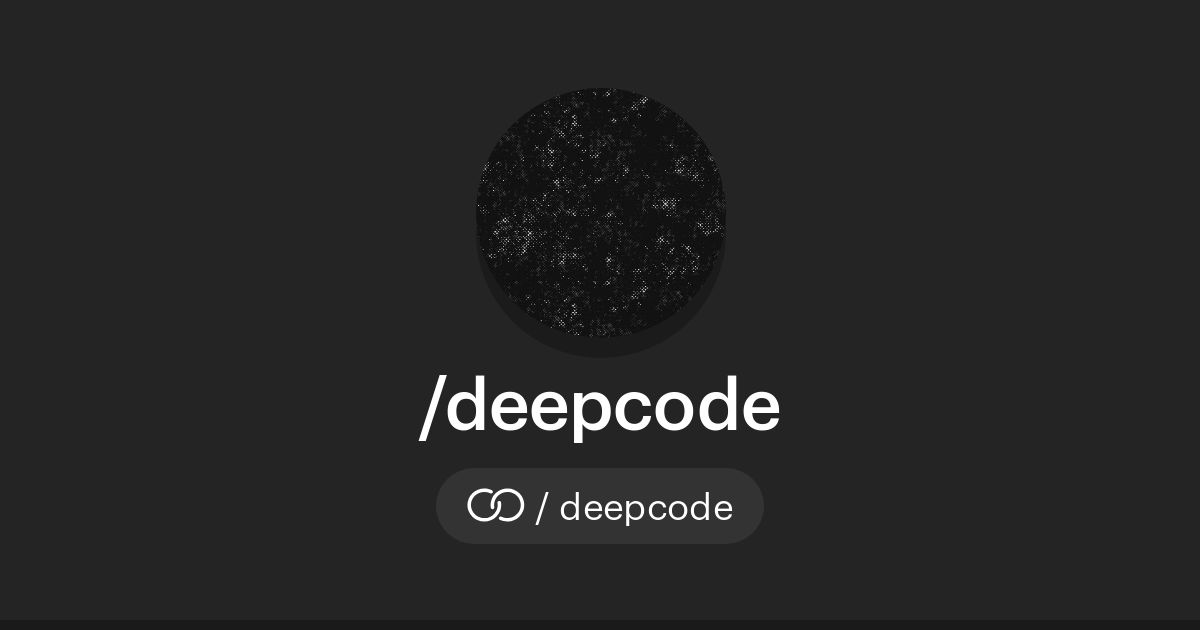 /deepcode · solo.to