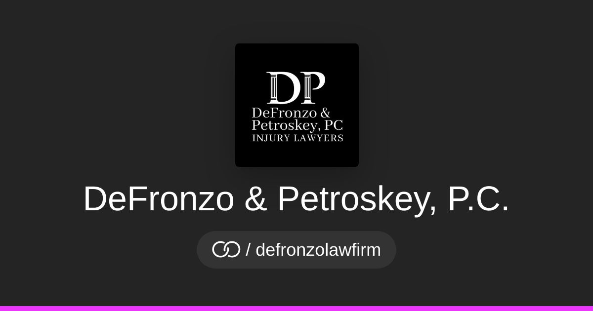 DeFronzo & Petroskey, P.C. (/defronzolawfirm) · solo.to