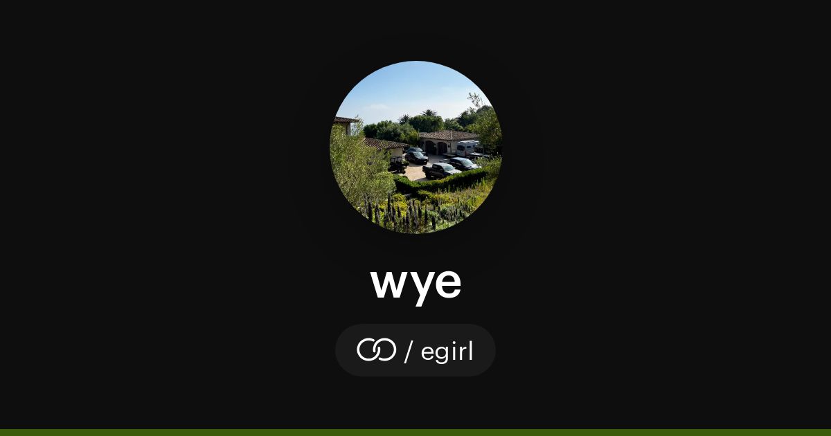 wye (/egirl) · solo.to
