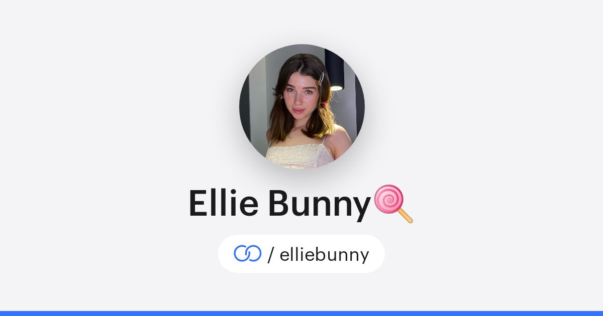 Ellie Bunny🍭 (/elliebunny) · solo.to