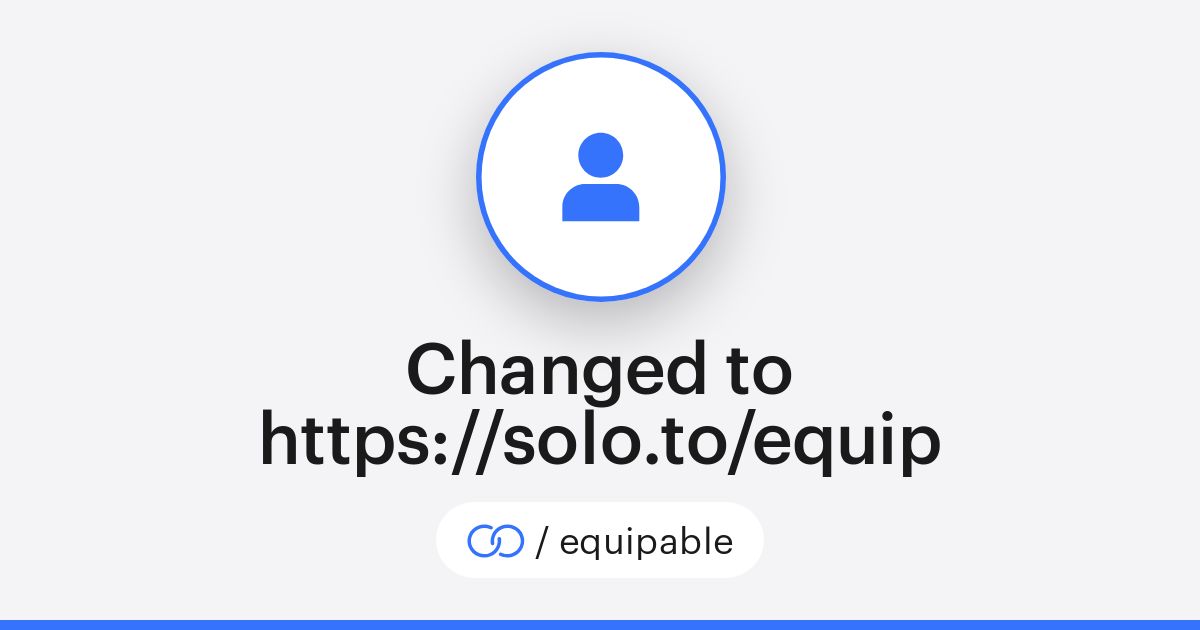 Equipable Changed to https://solo.to/equip (/equipable) · solo.to