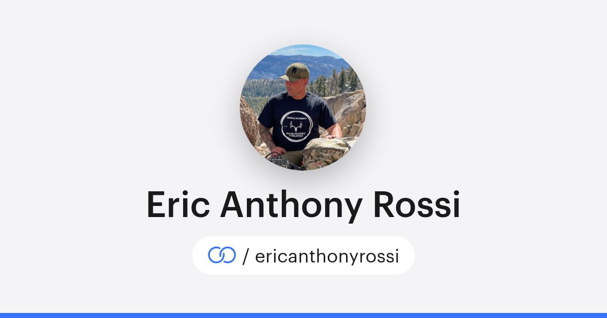 Eric Anthony Rossi (/ericanthonyrossi) · solo.to
