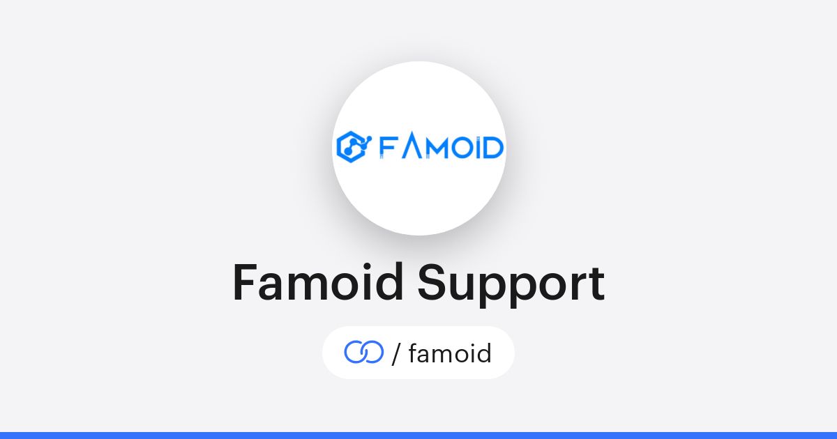 Famoid Support (/famoid) · solo to