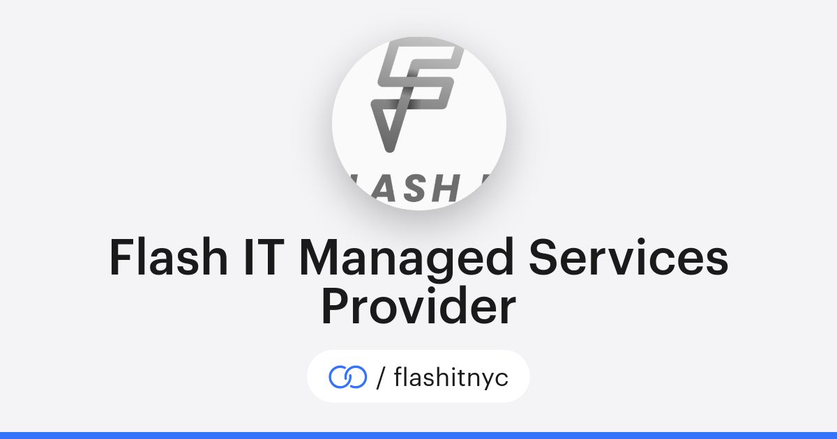 Flash IT Managed Services Provider (/flashitnyc) · solo.to