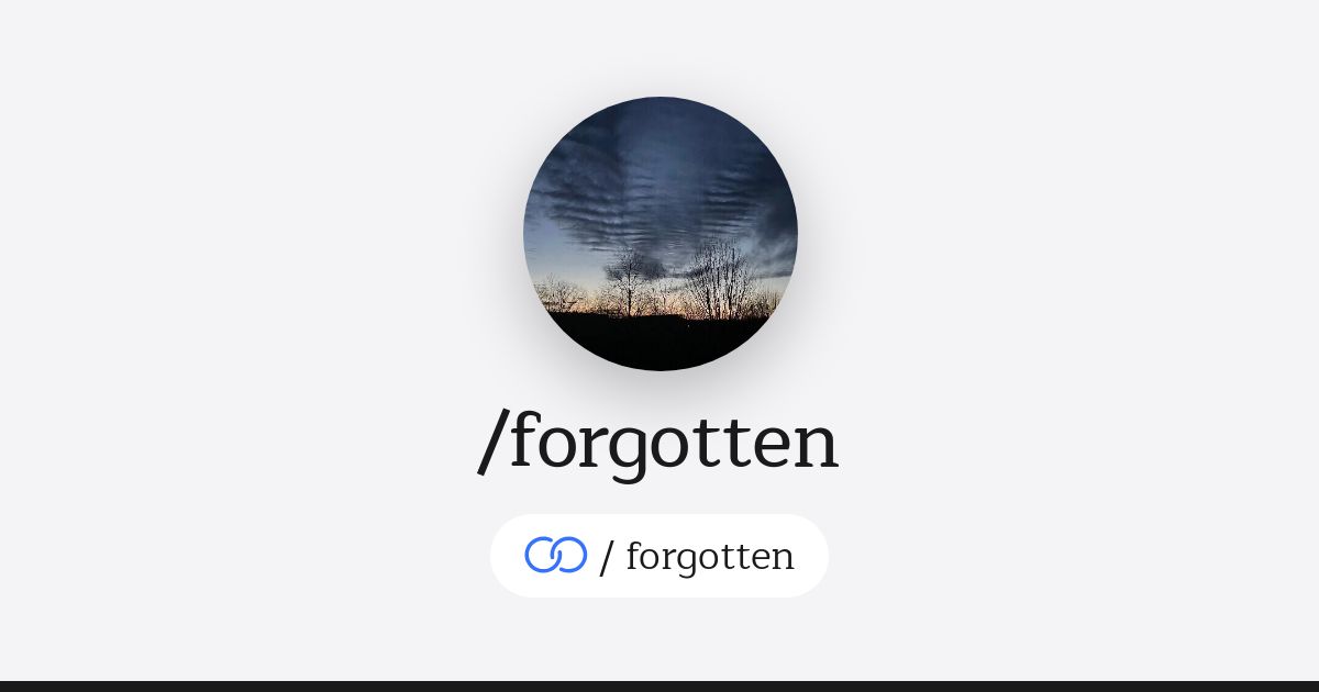 /forgotten · solo.to