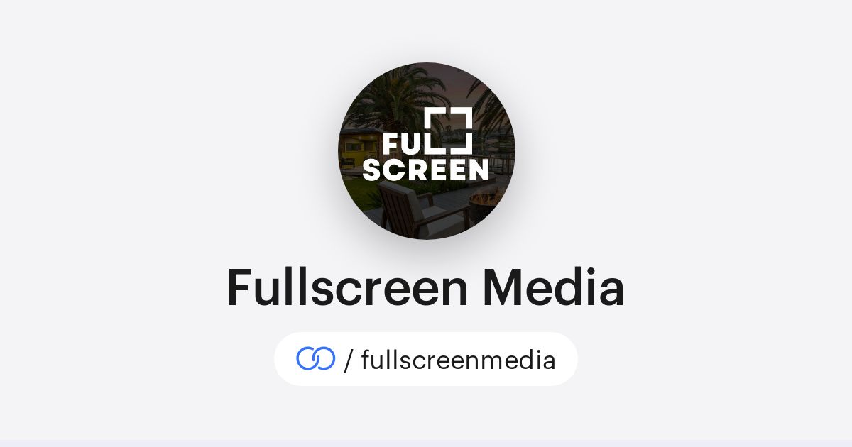 Fullscreen Media (/fullscreenmedia) · solo.to