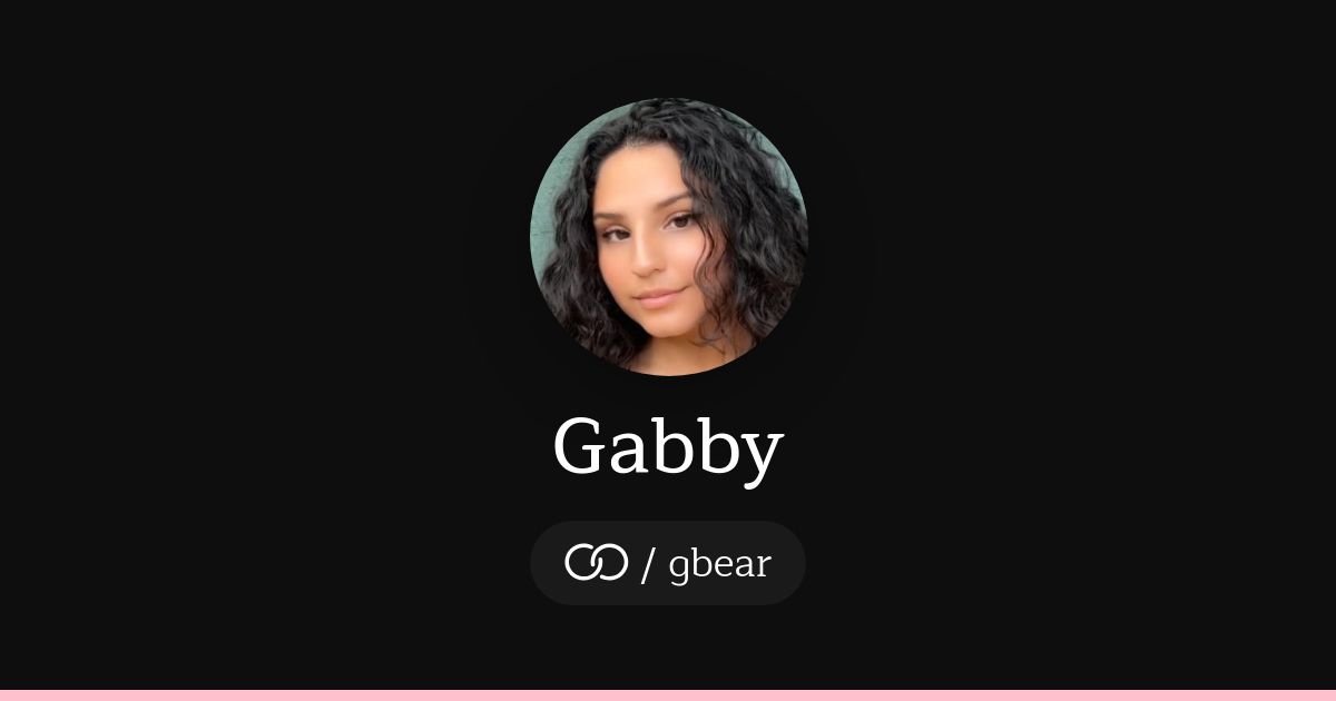 Gabby (/gbear) · solo.to