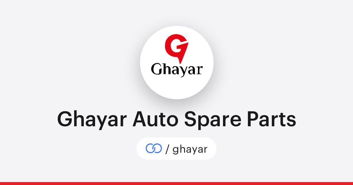 Ghayar Auto Spare Parts (/ghayar) · solo.to
