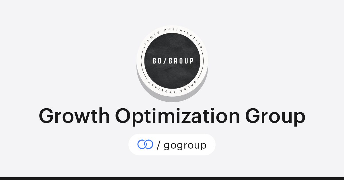 Growth Optimization Group (/gogroup) · solo.to