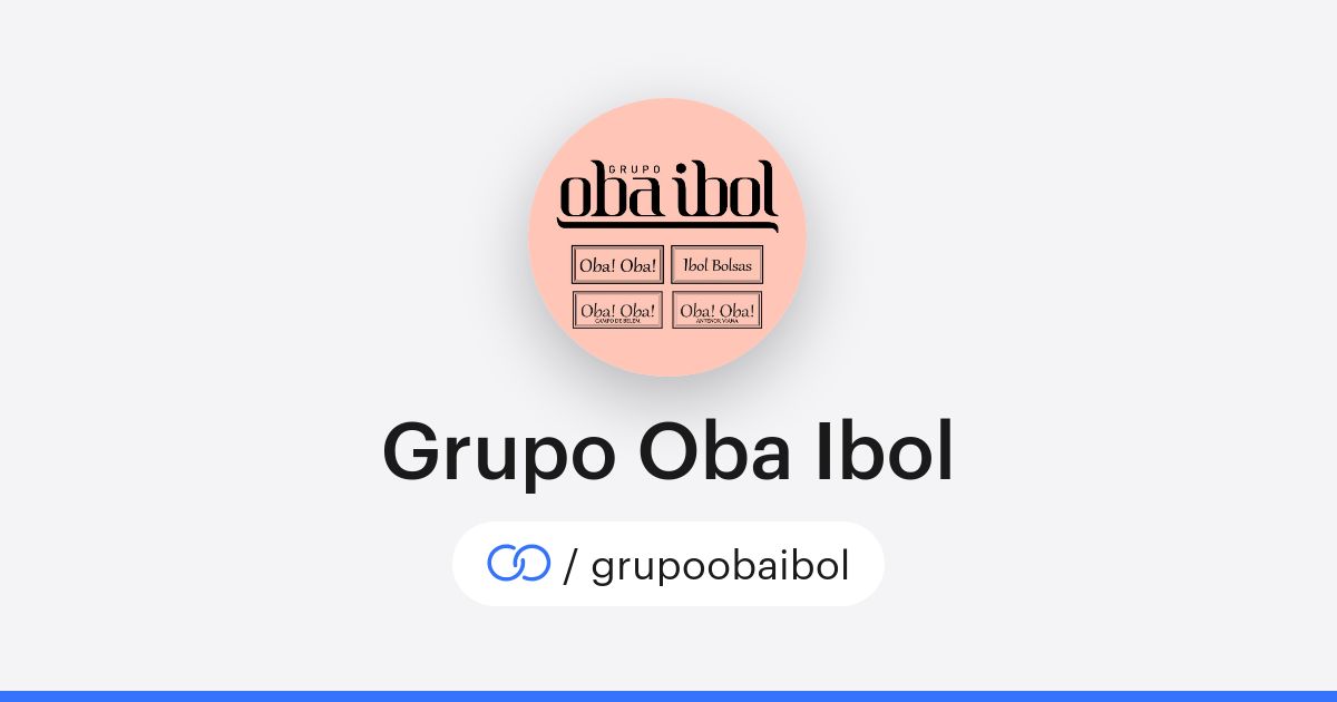 Grupo Oba Ibol (/grupoobaibol) · solo.to