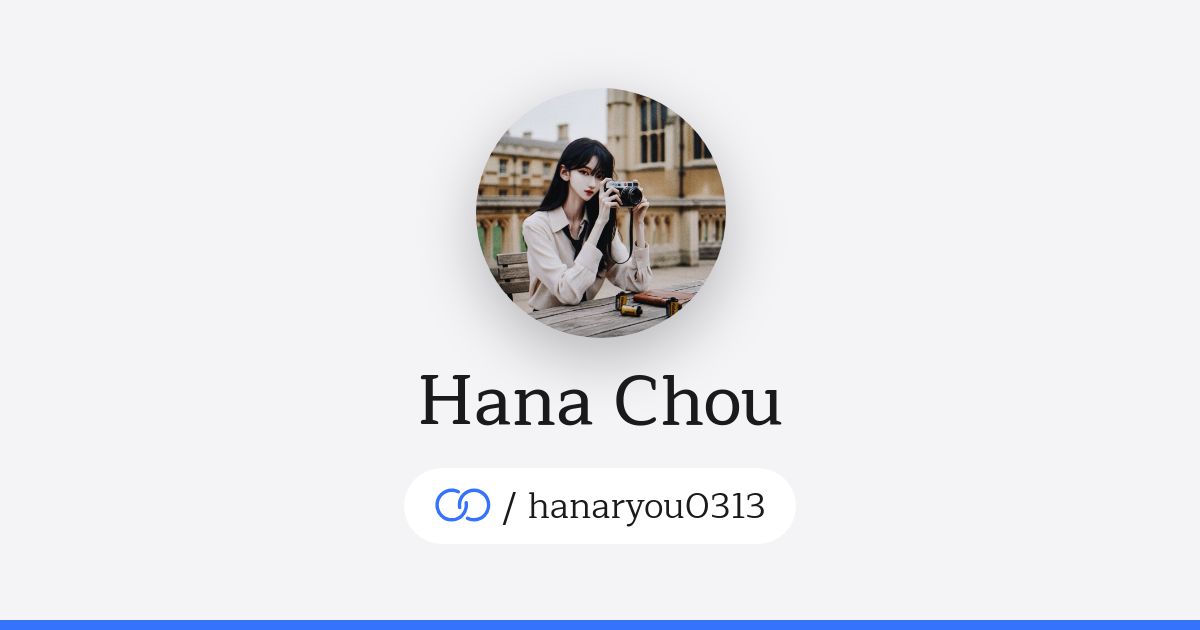 Hana Chou (/hanaryou0313) · solo.to