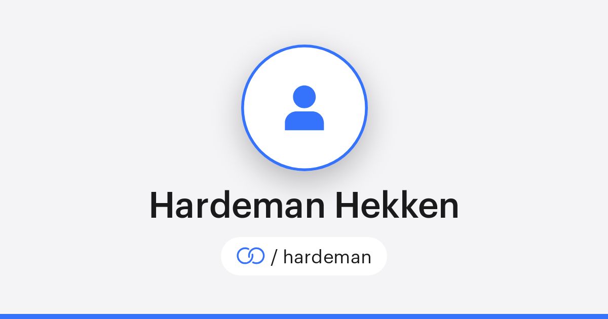 Hardeman Hardeman Hekken (/hardeman) · solo.to