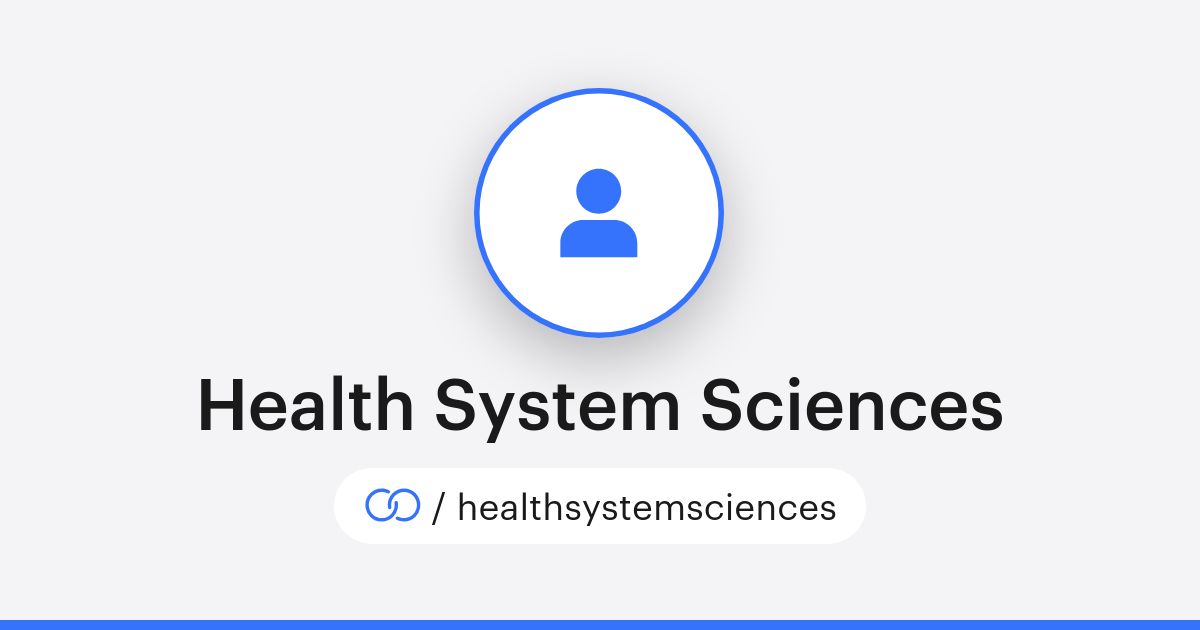 Health System Sciences (/healthsystemsciences) · solo.to
