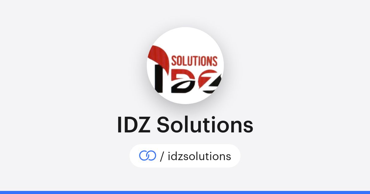 IDZ Solutions (/idzsolutions) · solo.to