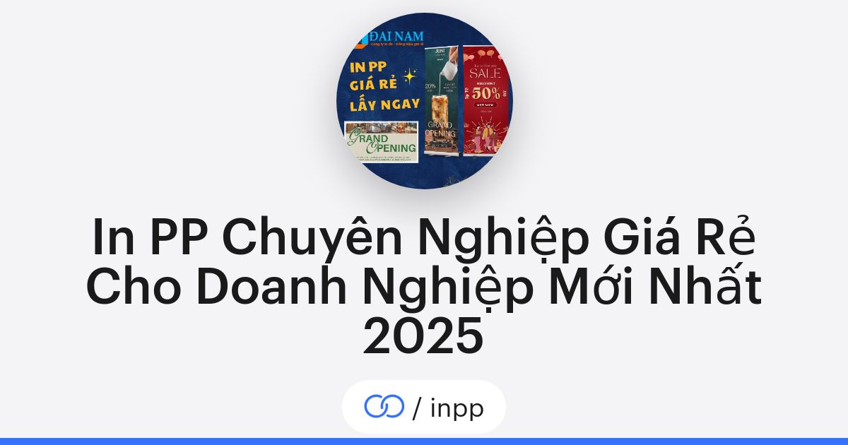 In PP Chuyên Nghiệp Giá Rẻ Cho Doanh Nghiệp Mới Nhất 2025 (/inpp) · solo.to