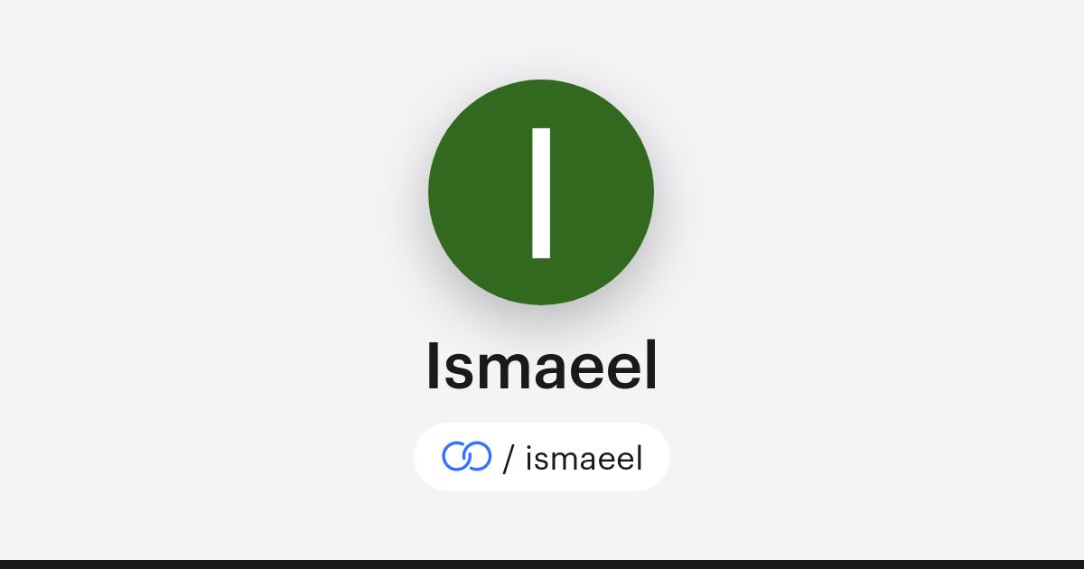 Ismaeel · solo.to