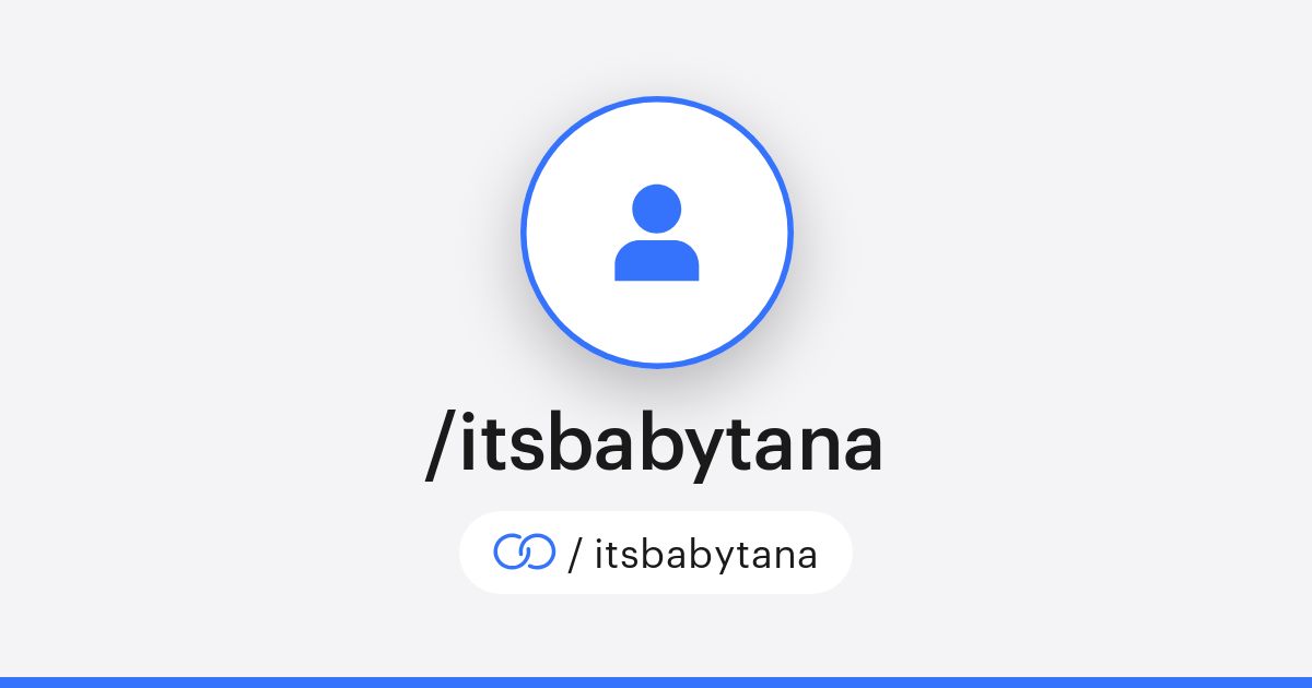 /itsbabytana &middot; solo.to