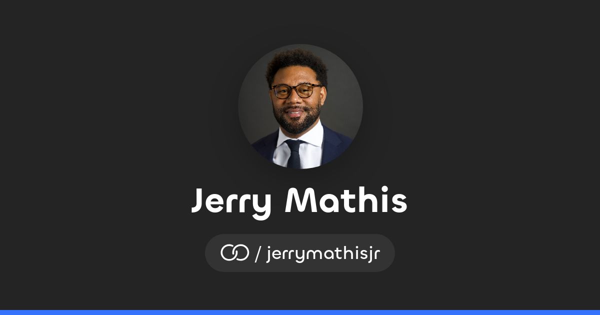 Jerry Mathis (/jerrymathisjr) · solo.to