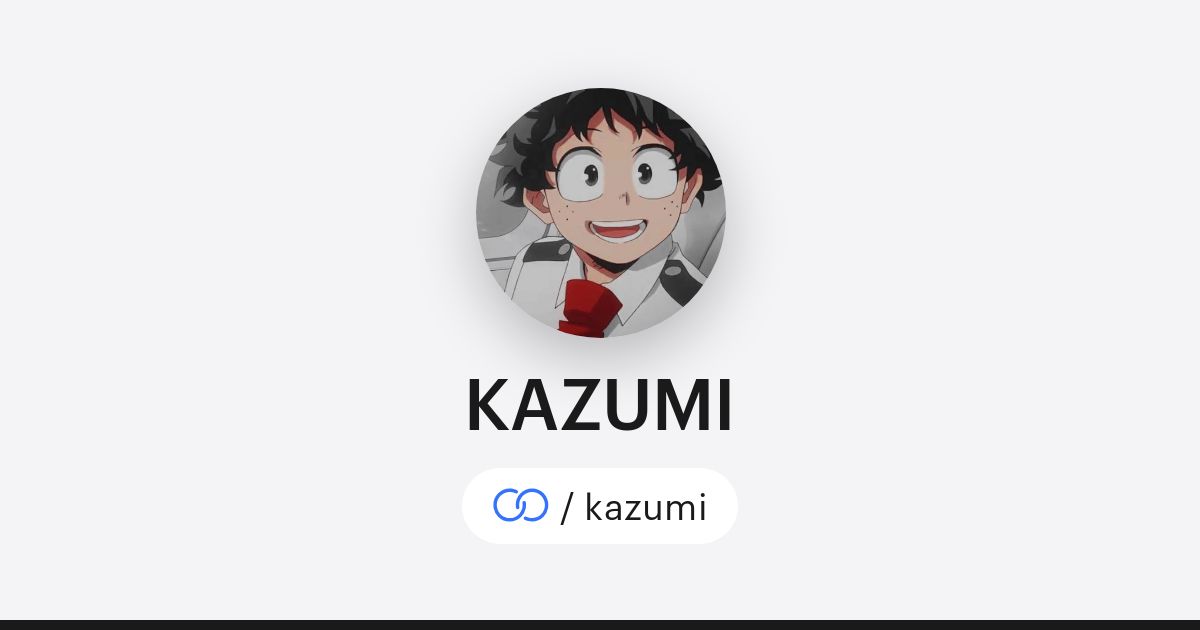 KAZUMI · solo.to