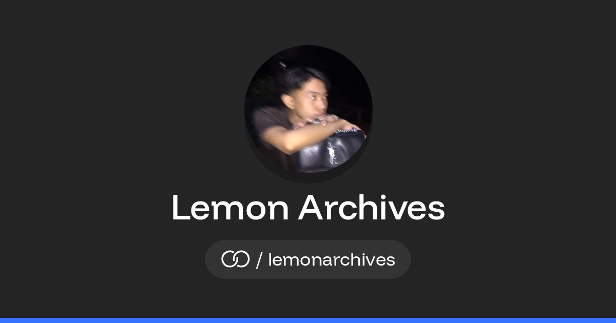 Lemon Archives (/lemonarchives) · solo.to